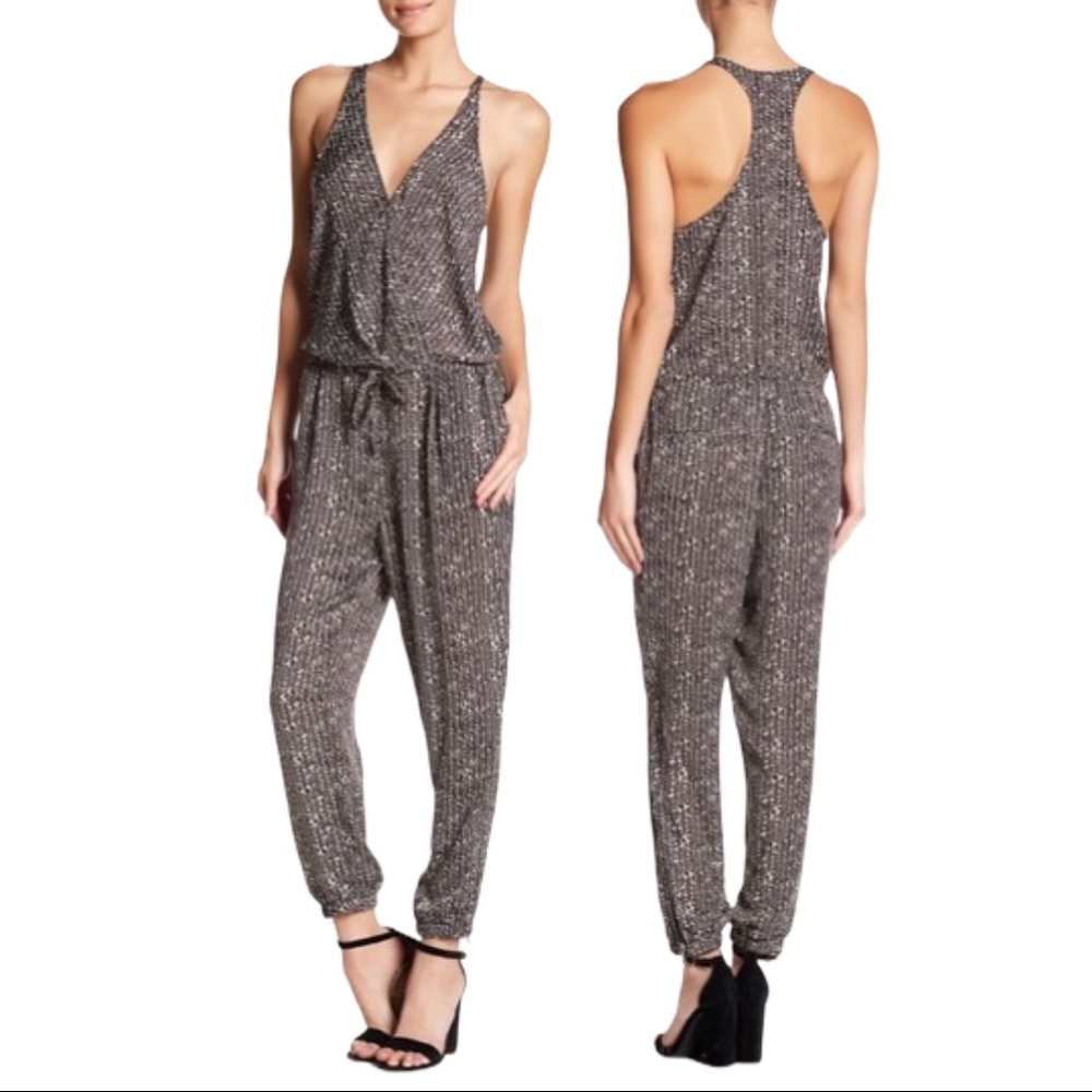 Chelsea28 Printed Surplice Jumpsuit